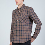 Nico Button Up Shirt // Dark Brown (XL)