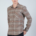 Mark Button Up Shirt // Brown (3XL)