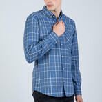 Deryck Button Up Shirt // Indigo (L)