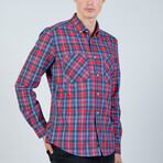 Jacob Button Up Shirt // Red (L)
