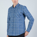 Deryck Button Up Shirt // Indigo (L)