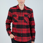 Joe Button Up Shirt // Red (L)