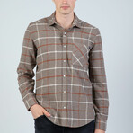 Mark Button Up Shirt // Brown (2XL)