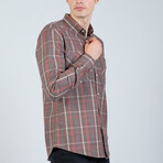 Scott Button Up Shirt // Light Brown (L)