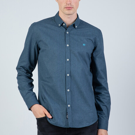 Nicholas Button Up Shirt // Blue (S)