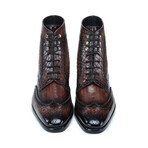 Wingtip Lace Up Boots // Brown (US: 13)