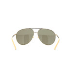 Men's GG0832S Sunglasses // Gold + Brown
