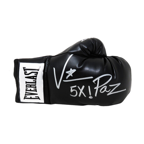 Vinny 'Paz' Pazienza Signed Everlast Black Boxing Glove w/5x