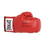 Junior Jones // Signed Everlast Boxing Glove // Red // "Poison" Inscription