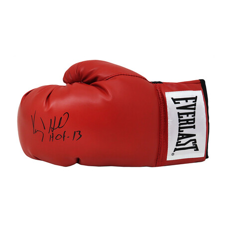 Virgil Hill // Signed Everlast Red Boxing Glove // "HOF'13" Inscription