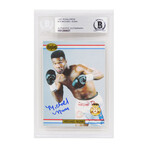 Michael Nunn // Signed 1991 Ringlords Boxing Trading Card #24 // Beckett Encapsulated