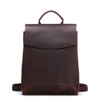 Basel Laptop Bag // Red Brown