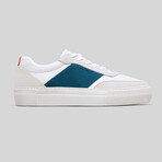 Now V9 Sneakers // White + Petrol Blue (Euro: 41)