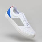 Now Vegan V6 Sneakers // Gray + Electric Blue (US: 7.5)