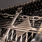 The Flyer //  Electric Style Guitar Sculpture // Heavy Metal Art