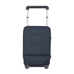 GALLIVANTER Cabin Luggage // Expandable 40L-60L // Blue Silver (Regular)