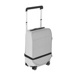 4 Wheel Carry-On // Icy White + Navy (Regular)