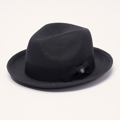 The Genoa Bowtie Hat // Black (Small)