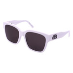 Balenciaga // Unisex BB0056S-003 Sunglasses // White + Gray