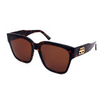 Balenciaga // Women's BB0056SA-002 Sunglasses // Havana + Brown
