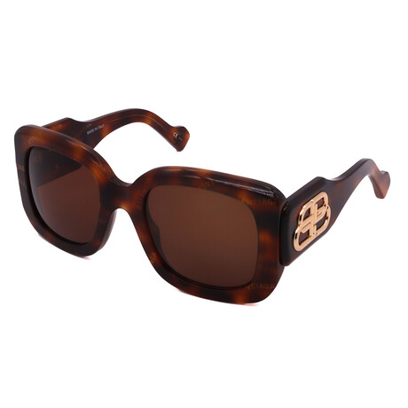 Balenciaga // Women's BB0069S-002 Sunglasses // Havana + Brown