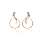 Salvini // Maharaja 18k Rose Gold Diamond Earrings // Store Display