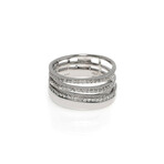 Euforia 18k White Gold Diamond Ring // Ring Size: 6.5 // Store Display