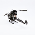 Helicopter Upcycled Auto Part Sculpture