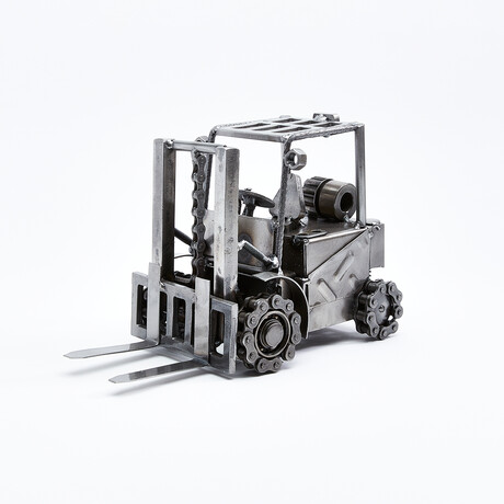 Forklift Recycled Auto Part Sculpture