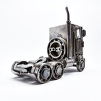 Rustic Truck Cab Recycled Metal Sculpture