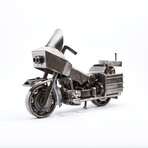 Rustic Motorcycle Recycled Auto Parts Sculpture