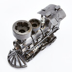 Rustic Locomotive Auto Part Sculpture11 Inch