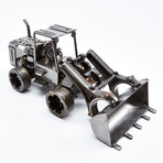 Rustic Loader Recycled Auto Parts Sculpture