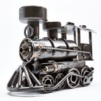 Rustic Locomotive Auto Part Sculpture11 Inch