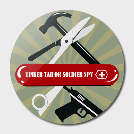 Tinker Tailor Soldier Spy (16"Ø)