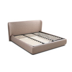 DELANEY // Taupe PU-Leather + Storage (King Size)