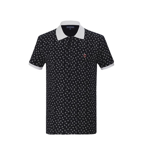 Faris Short Sleeve Polo // Navy (S)