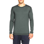 Oil Wash Cashmere Crew Neck Sweater // Forest Green (S)