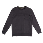 Paneled Jersey Sweatshirt // Meteorite (M)