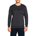 Paneled Jersey Sweatshirt // Meteorite (L)