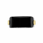 18k Gold + Sterling Silver Ring // Ring Size: 10