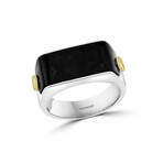 18k Gold + Sterling Silver Ring // Ring Size: 10