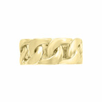 14k Yellow Gold Plated Sterling Silver Braid Ring // Ring Size: 10