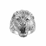 Sterling Silver Roar Ring // Ring Size: 10