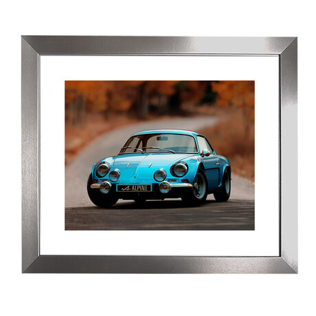 Vintage Blue Alpine Car (Black Frame)