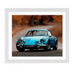 Vintage Blue Alpine Car (Black Frame)