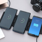 Unravel AW+ Wireless 3 Panel Charging Pad // Black