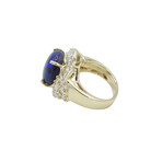 18K Yellow Gold Diamond + Opal Ring // Ring Size: 3.25 // Pre-Owned