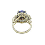 18K Yellow Gold Diamond + Opal Ring // Ring Size: 3.25 // Pre-Owned