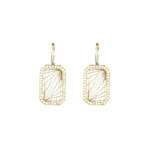 14K Yellow Gold Diamond Earrings // Pre-Owned